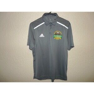 Polynesian Bowl Football Hall of Fame Hawaii Adidas Gray Polo Shirt Men's Size M